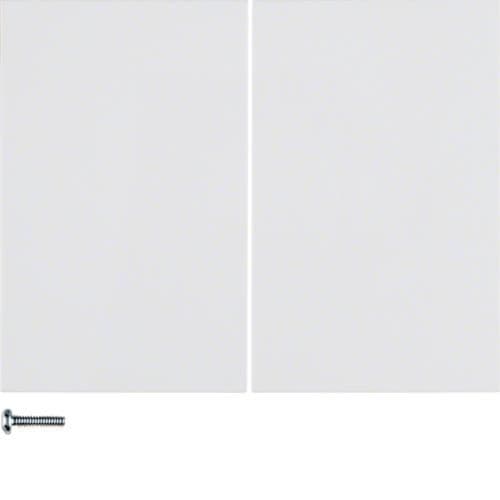 Touche pour variateur électronique universel double Berker K.1 / K.5 Blanc polaire brillant vue 1