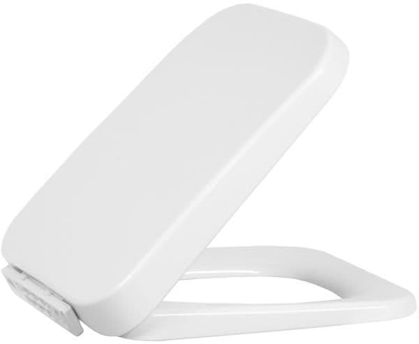 CREAVIT SH ABATTANT WC - MODÈLE D - FREIN DE CHUTE - DÉCLIPSABLE - DUROPLAST - CHARNIÈRES EN INOX - BLANC BRILLANT vue 1