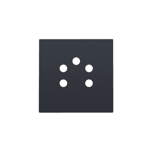 Set de finition pour prise téléphonique à cinq pôles, couleur anthracite coated vue 1