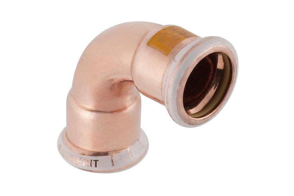 Geberit Mapress raccord sertir cuivre pour gaz coude 90° FF 54 vue 1