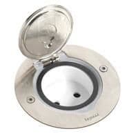 Réceptacle prise de sol rond Inox pour fonctions Mosaic vue 1