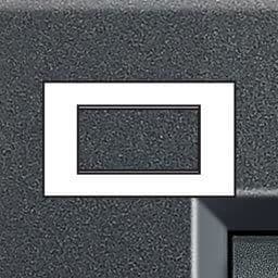 LivingLight - plaque rectangulaire 4 modules Anthracite vue 1
