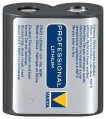 Pile 6V lithium type 6204 1500mAh longueur 34mm largeur 19.5mm hauteur 36mm vue 1
