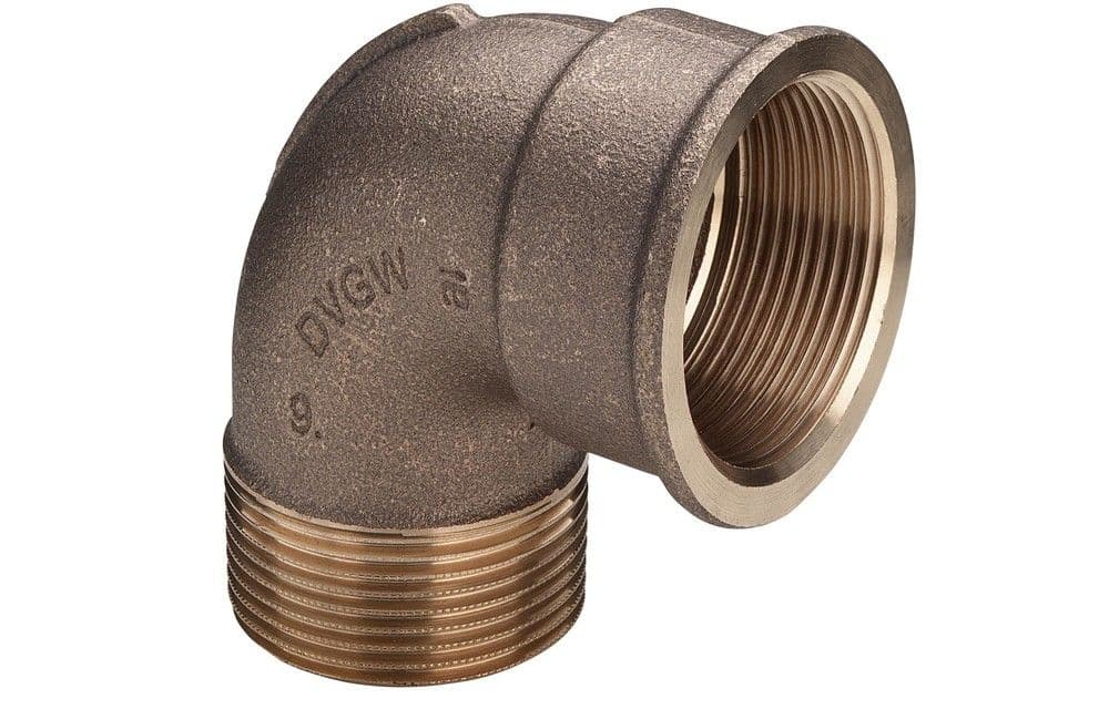Viega coude 90° bronze 3/4"MF vue 1