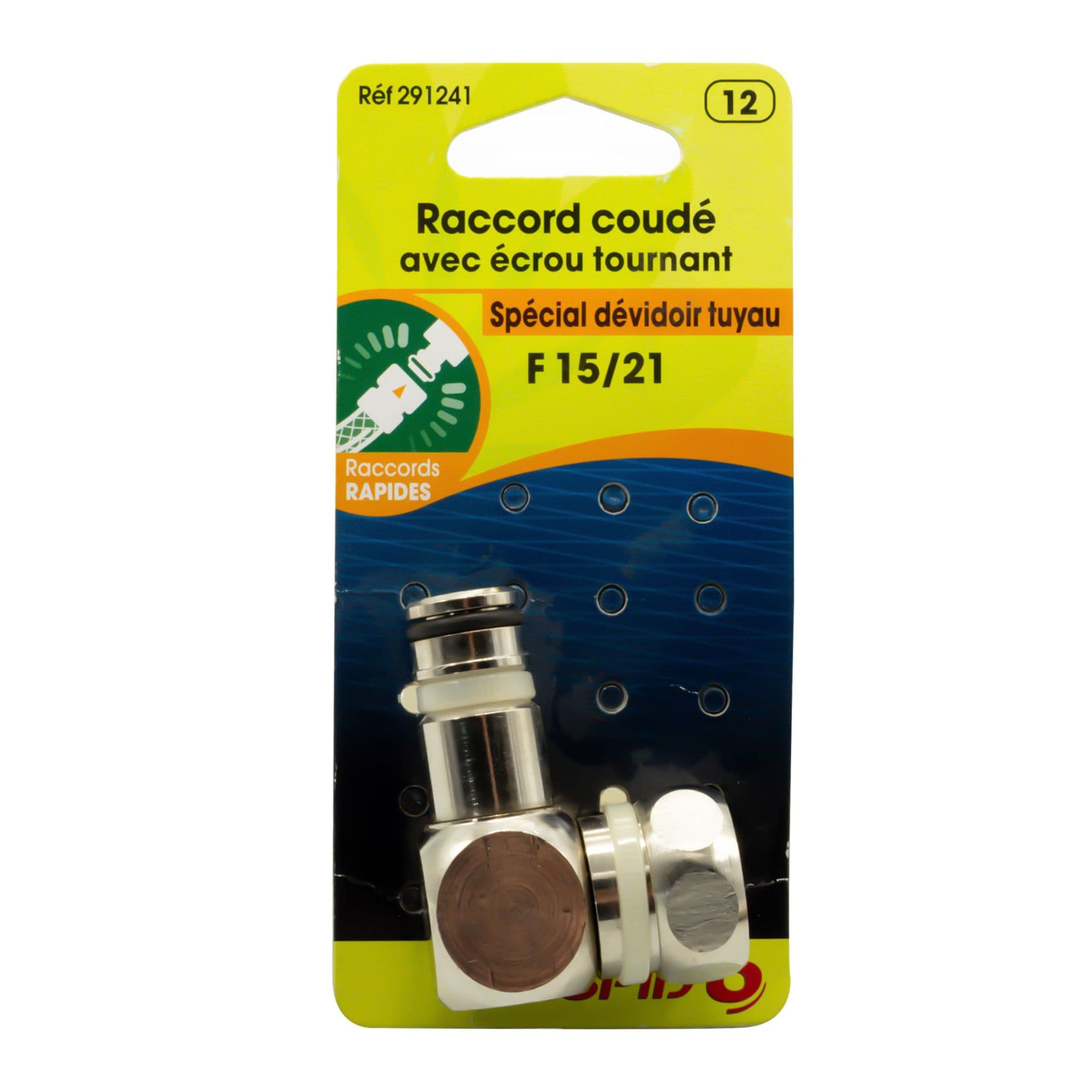 COUDE AVEC ECROU TOURNANT+ORING 9121 3/4 vue 1