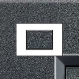 LivingLight - plaque rectangulaire 3 modules Anthracite vue 1