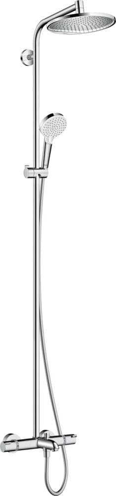Hansgrohe Crometta S showerpipe 240 1jet avec mitigeur baignoire chrome vue 1