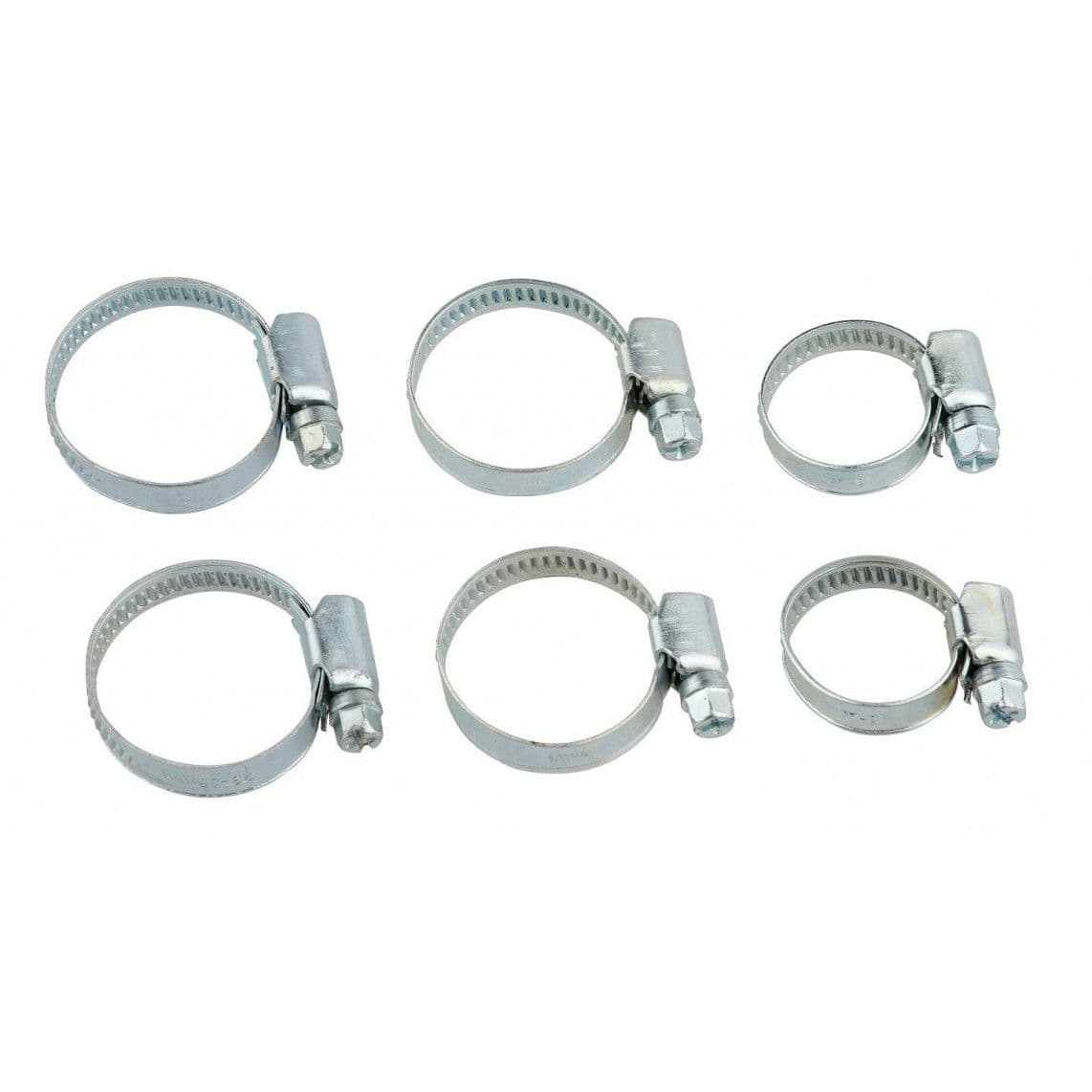 98739000 collier de serrage 9 mm Largeur de bande, galvanisé, 16-25, 20-32, 23-35mm, pour 1/2", 3/4", 1? (Set 3x2) vue 1
