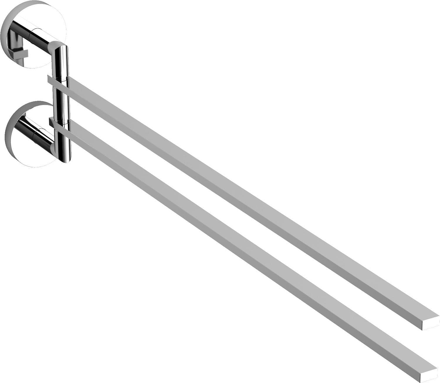 SECHE-SERVIETTE DOUBLE MOBILE FLAT CLOU CHROME vue 1