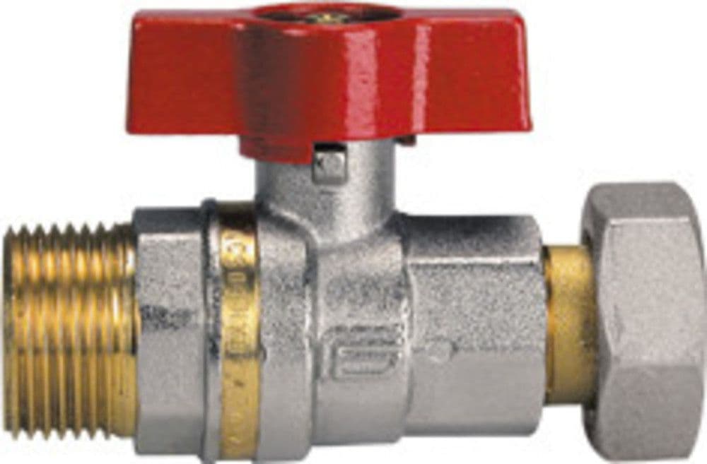 Effebi Aster robinet d'arrêt droite 3/4" M-3/4" ACS vue 1