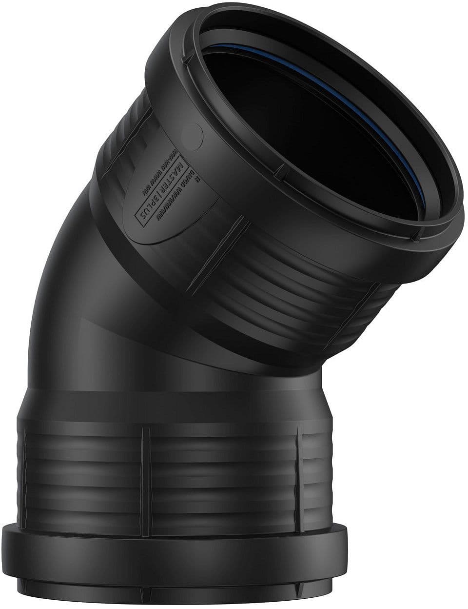 COUDE PP 45°.FF 90MM NOIR vue 1
