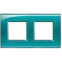 LivingLight - plaque rectangulaire 2 x 2 modules vert vue 1