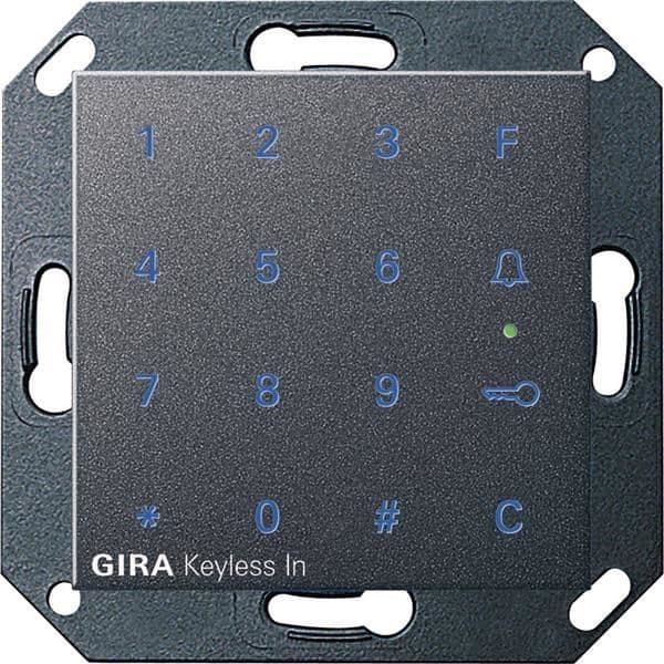 Clavier à code Gira Keyless In Anthracite System 55 - clavier à code comme système de contrôle vue 1