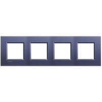 LivingLight - plaque rectangulaire 4 x 2 modules 71mm Club vue 1