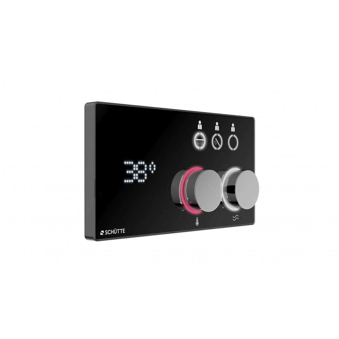 60499 AQUADOT Système de douche numérique avec Smart Control, chromé/noir mat vue 1