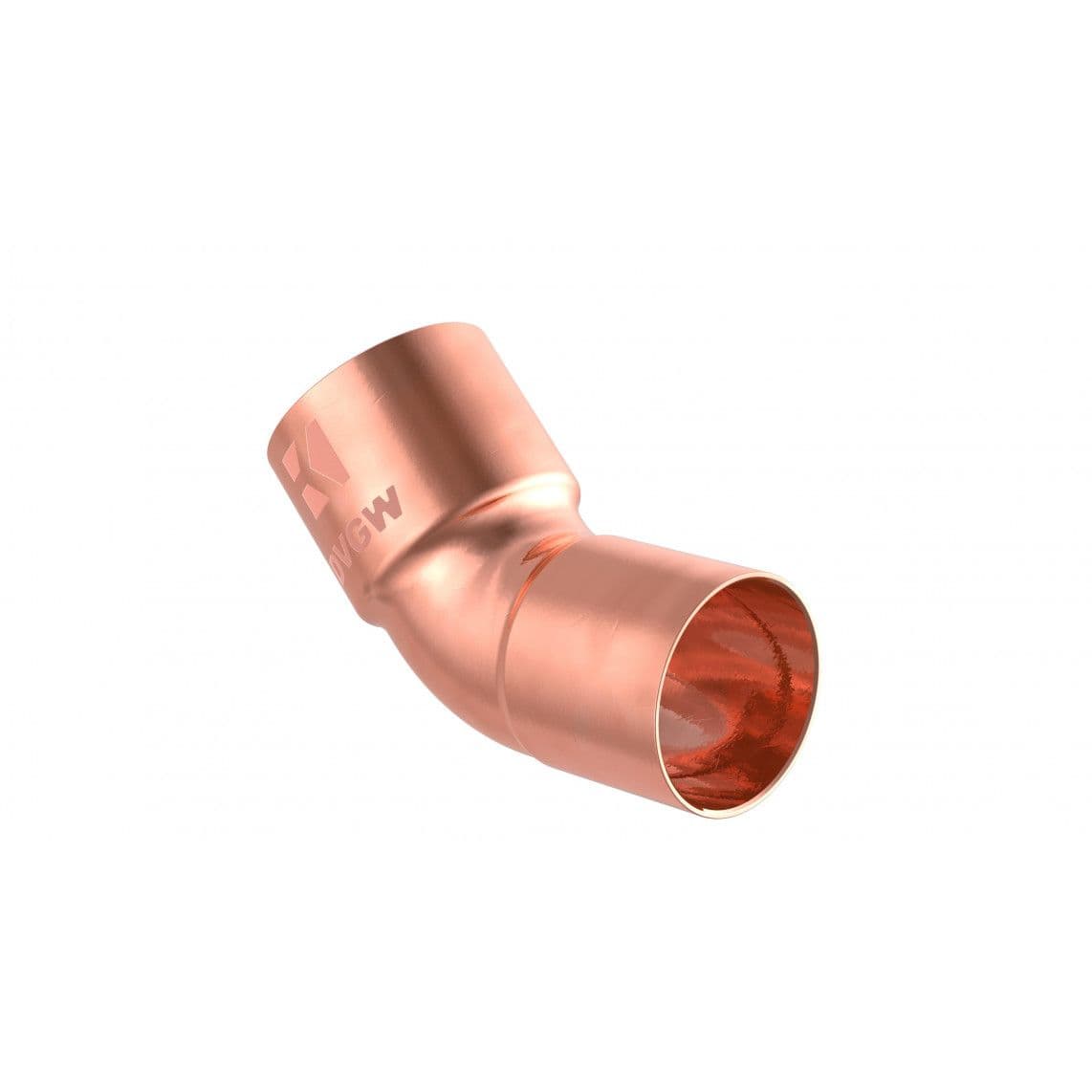 989142055 CU arc 45°, vierge, 15 mm, 1 manchon (5040) vue 1