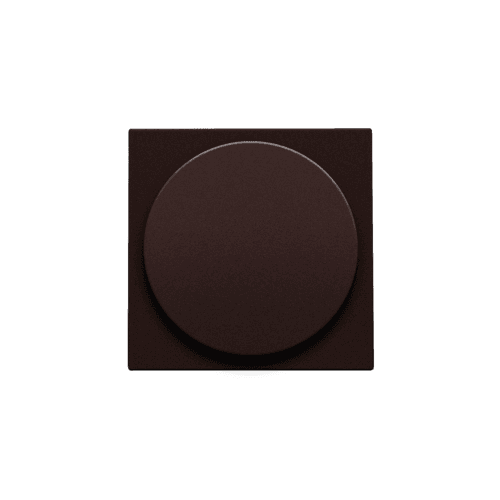 Set de finition pour variateur à bouton rotatif ou extension, incl. bouton rotatif, couleur dark brown coated vue 1