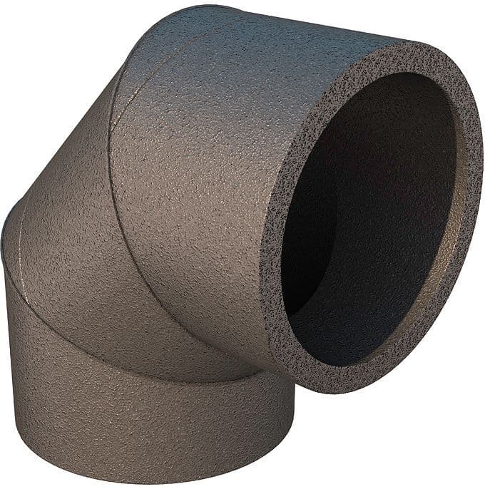 COUDE ISOLE POUR SYSTÈME VENTILATION D UBBINK 200-230MM 90° vue 1