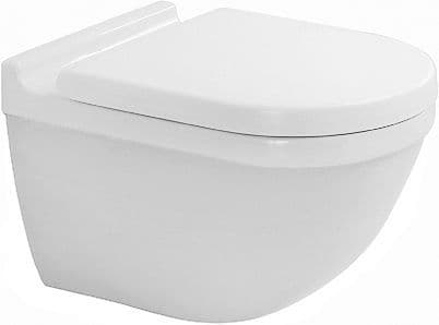 WC SUSPENDU STARCK 3 DURAVIT FIXATIONS CACHEES BLANC vue 1