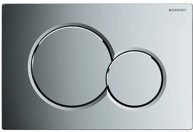 PLAQUE DE COMMANDE 2 TOUCHES SIGMA01 CHROME BRILLANT vue 1