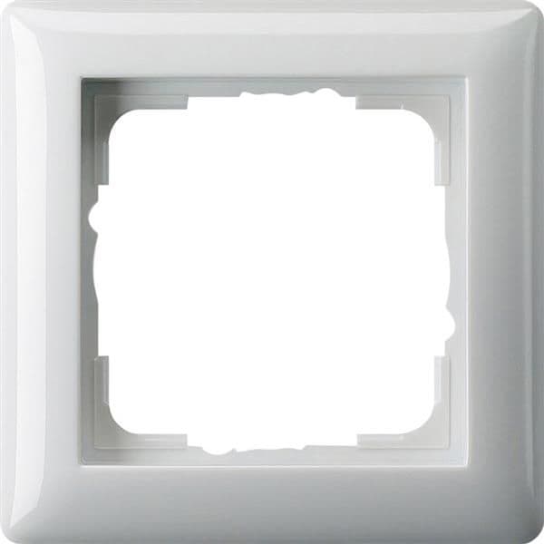 Cadre de finition Gira standard 55 Blanc brillant vue 1