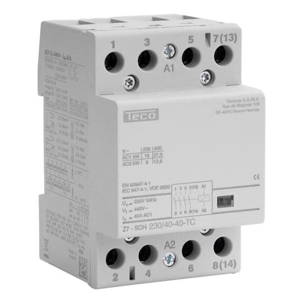 Contacteur 230Vac 40A 4NO vue 1