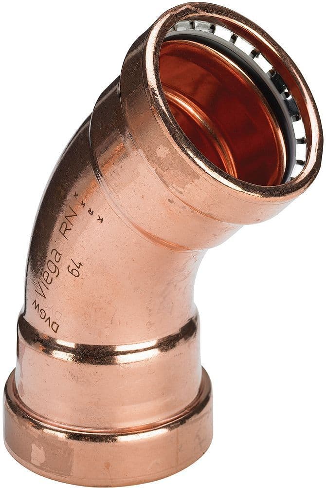 COUDE 45°FF 64MM PROFIPRESS VIEGA vue 1