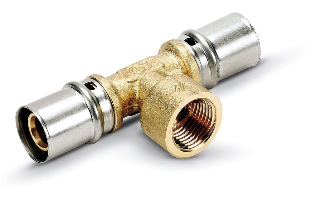 SYSTEMPEX Té tube alu raccord à sertir 40-5/4"F 40 vue 1