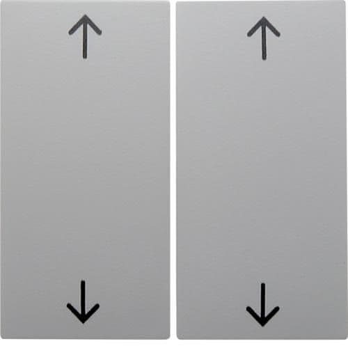Touche avec symbole flèches Berker S.1 / B.3 / B.7 Blanc polaire, mat vue 1