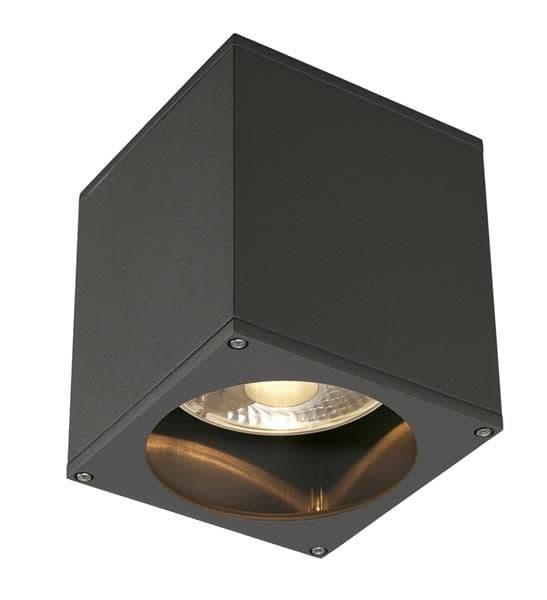 Big Theo Out plafonnier, carré , Anthracite, Es111, maximum 75W vue 1