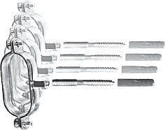 SET DE FIXATION (4PIECES) POUR SOLAR JUNKERS DN16 vue 1
