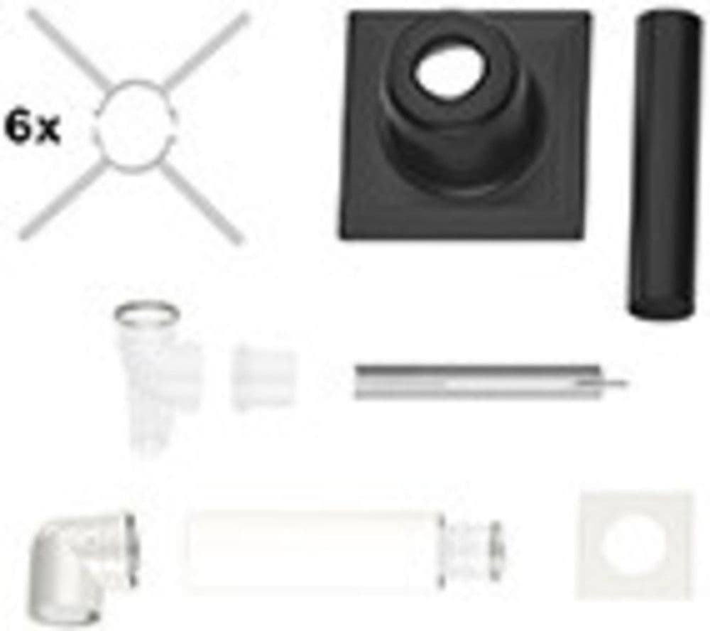 Bosch kit de base D80/125 système de drainage concentrique en PP/métal (blanc) vue 1