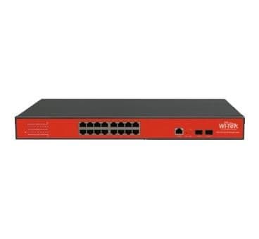 Wittek 16GE+2SFP full giga rack-mountable managed vue 1