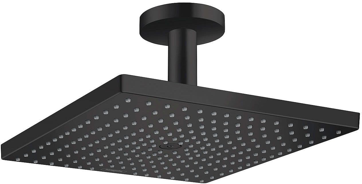 DOUCHE DE TETE RAINDANCE E300 1JET HG+BRAS PLAFOND NOIR MAT vue 1
