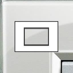 LivingLight - plaque rectangulaire 3 modules Gris givré vue 1