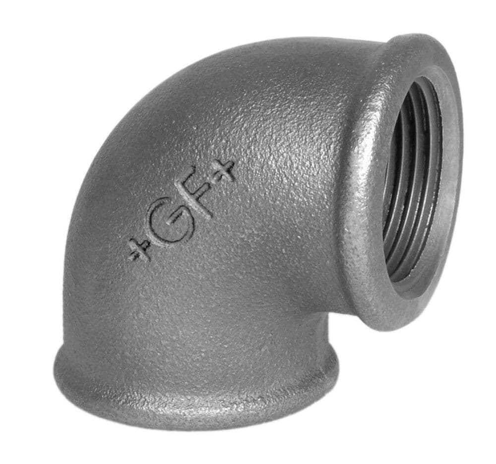 Georg Fischer noir nr.90 coude 90° FF 3/4" vue 1