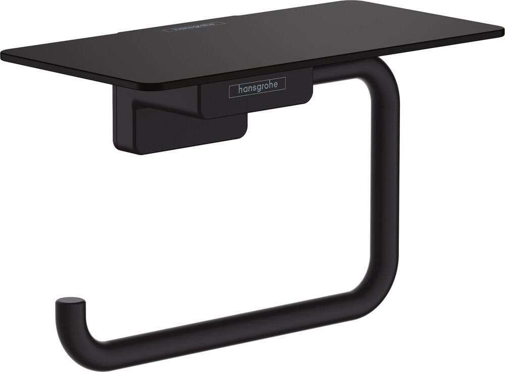 Hansgrohe AddStoris porte-rouleau papier avec tablette noir mat vue 1