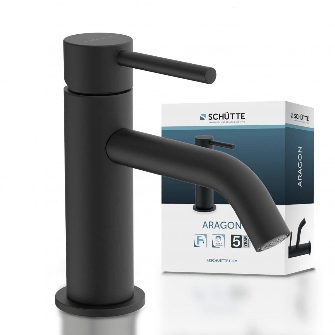 37965 ARAGON robinet eau froide, noir mat vue 1
