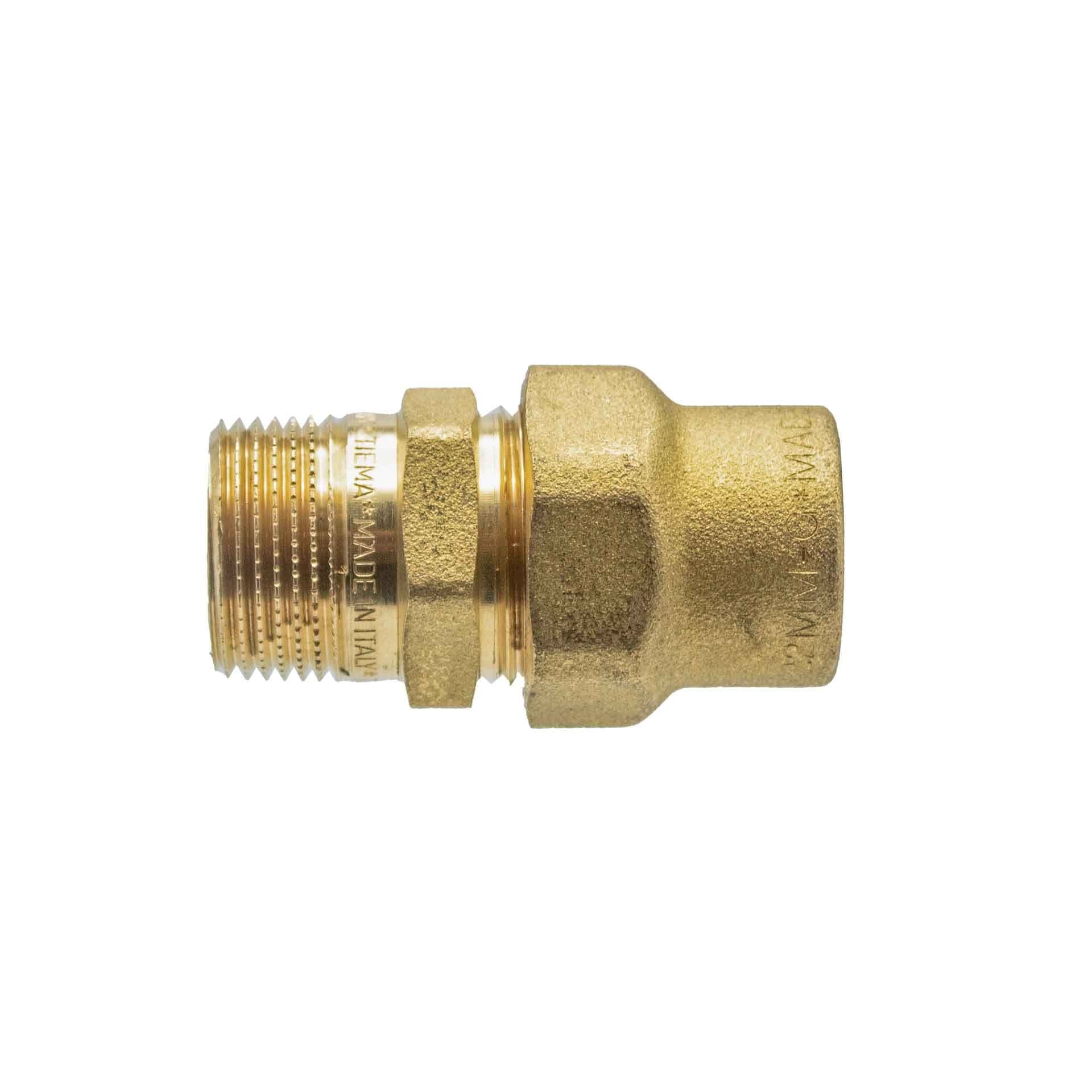 RACCORD DROIT BICONE GAZ BG271 3/4MX22 vue 1