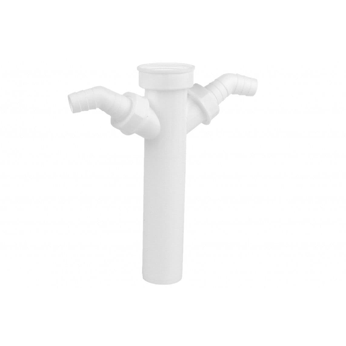 98837148 KS tube plongeur, blanc, 1 1/2" F x 250 mm, pour DN 40 mm siphon, avec 3/4" raccordement d'appareil double vue 1