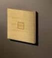 Squares 1T 24V - 250V bouton - poussoir Laiton brossé vue 1