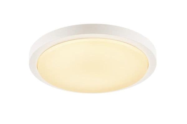 Plafonnier Ainos, Led, 3000K, rond, Blanc vue 1