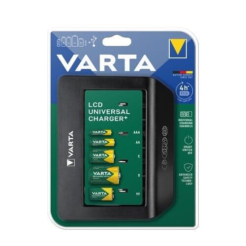 Varta- chargeur universel de piles - Ni-MH AA - AAA - C - D - 9V sans piles vue 1