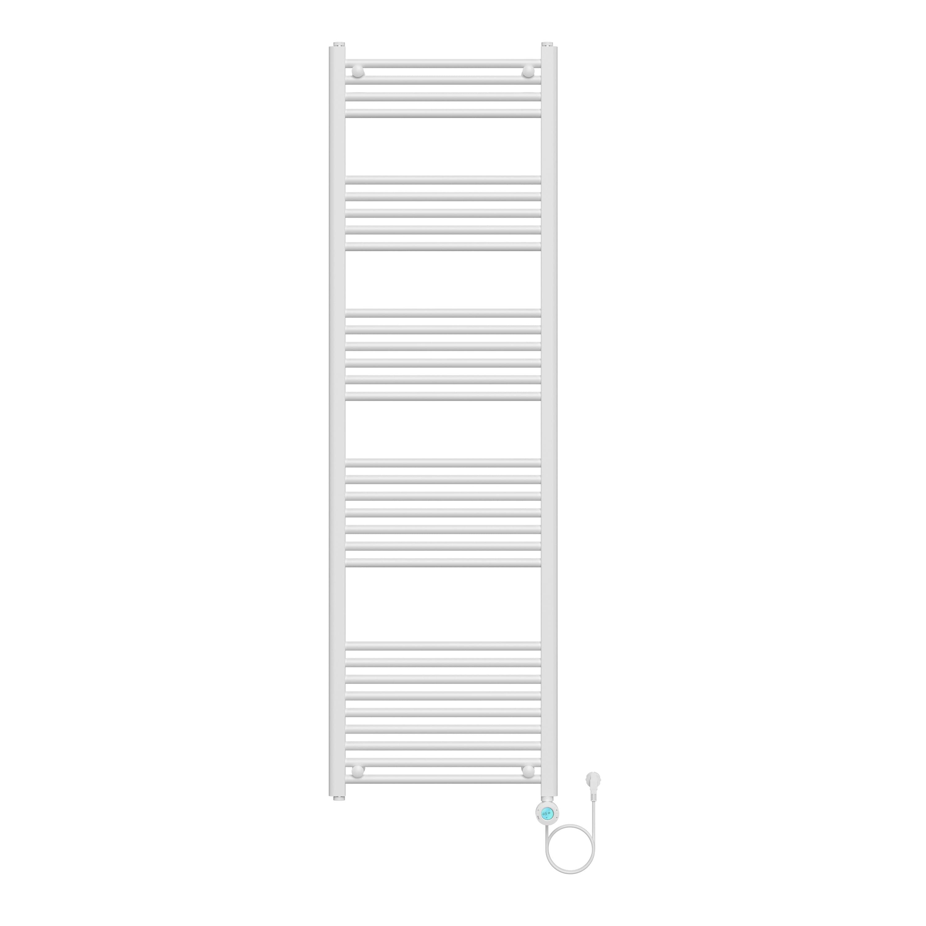 BELRAD SÈCHE-SERVIETTES ÉLECTRIQUE – AVEC THERMOSTAT NUMÉRIQUE PROGRAMMABLE – SMART WIFI - RACCORD À DROITE – 1000W – 1800X550 MM – BLANC BRILLANT vue 1