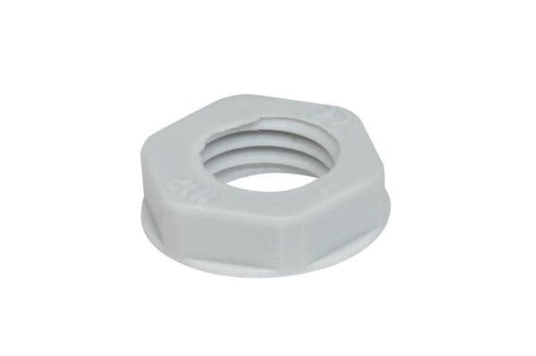 Contre écrou en PVC métrique M16 16mm vue 1