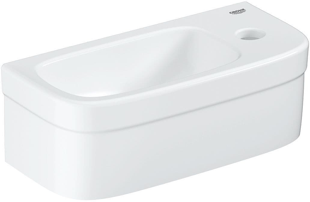LAVE-MAINS BAU GROHE 18-37CM +TROU ROBINET BLANC vue 1