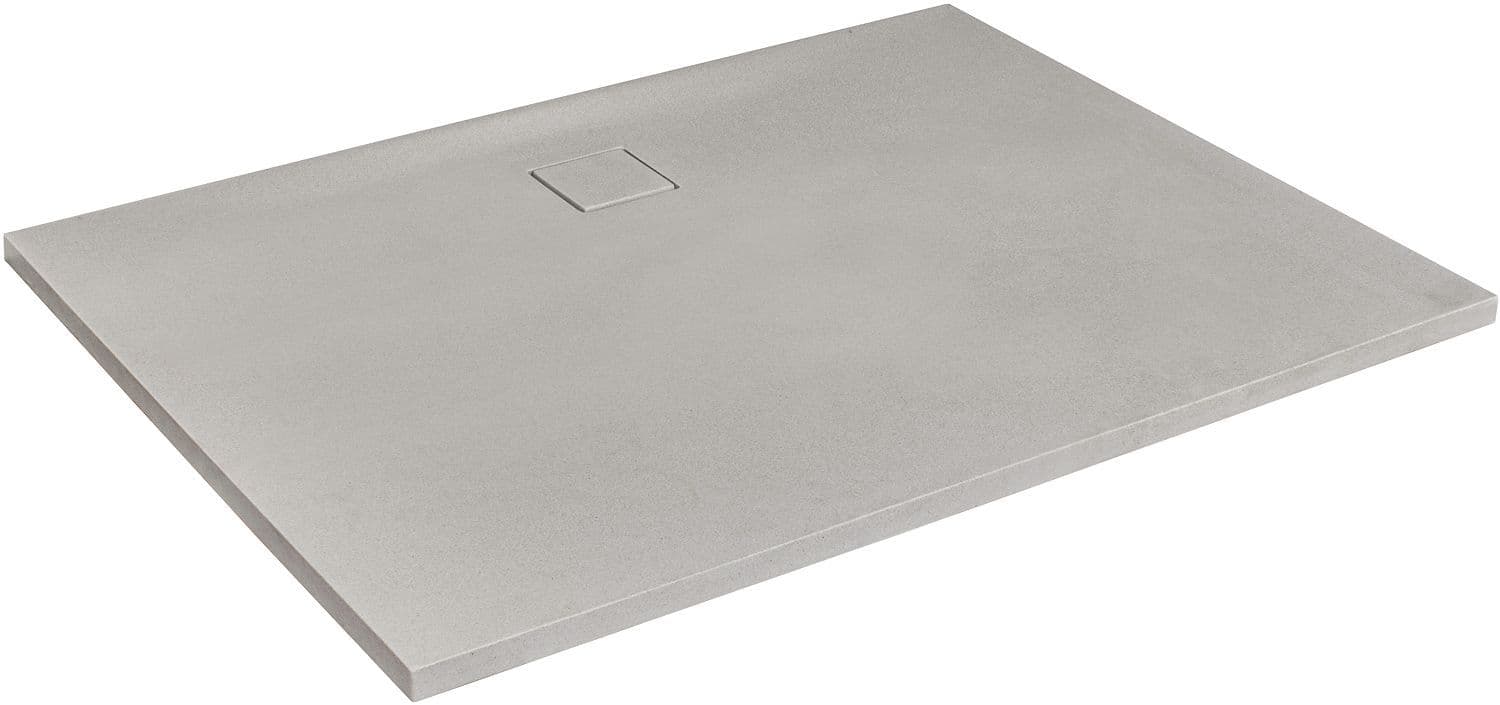 PLAQUE DE DOUCHE MASS SOLID SURFACE 90-140-3CM LOOK BETON vue 1