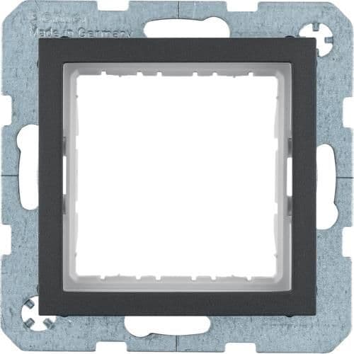 Adaptateur 45 x 45mm pour Berker S.1 / B.3 / B.7 Anthracite vue 1