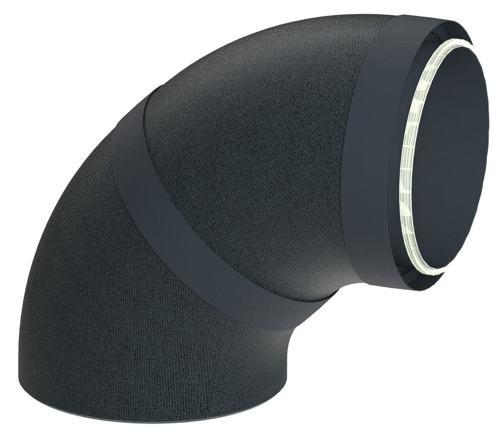 Duco DucoFlex Star coude isolé 90° avec raccord D200 vue 1