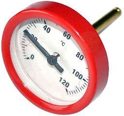 THERMOMETRE 0-120°C ARISTON ROUGE D50/10-D5/50 vue 1